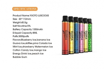 Yuoto Luscious 3000 Puff Bar